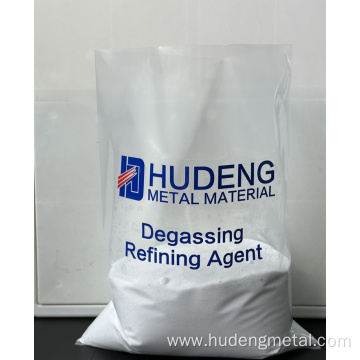 Environmentally friendly degassing refining agent